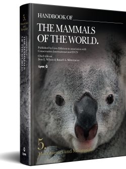 3D Cover of Handbook of the Mammals of the World Volume 5 Monotremes and Marsupials