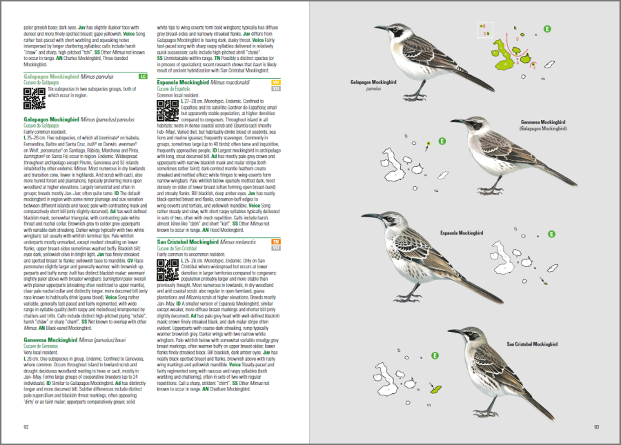 birds and mammals of the galapagos; ornithology book; field guide to the birds; bird guides; bird identification book