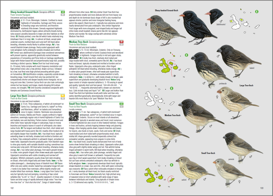 birds and mammals of the galapagos; ornithology book; field guide to the birds; bird guides; bird identification book