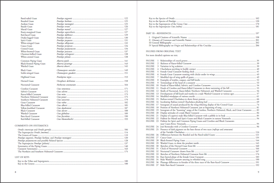 Curassows and Related Birds sample page