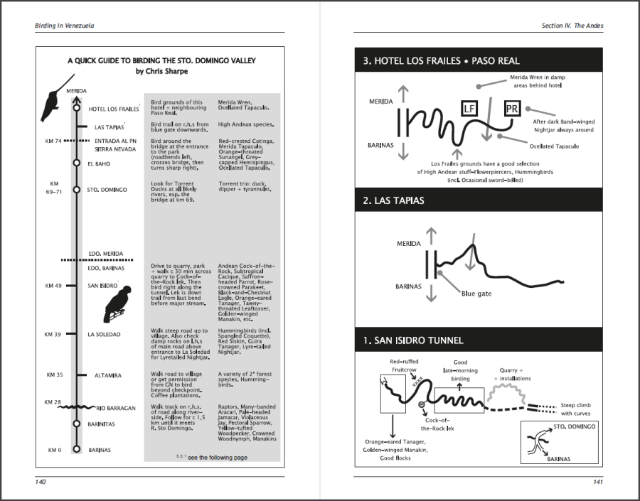 Birding in Venezuela sample page