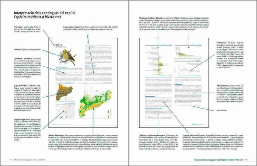 Atles dels ocells de Catalunya a l'Hivern 2006-2009 sample page