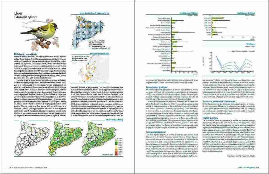 Atles dels ocells de Catalunya a l'Hivern 2006-2009 sample page